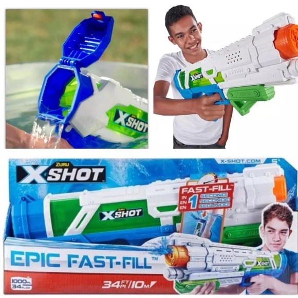 ⚡️ZURU X-Shot Water Warfare Epic Fast-Fill Water Blaster NIB - Picture 3 of 7